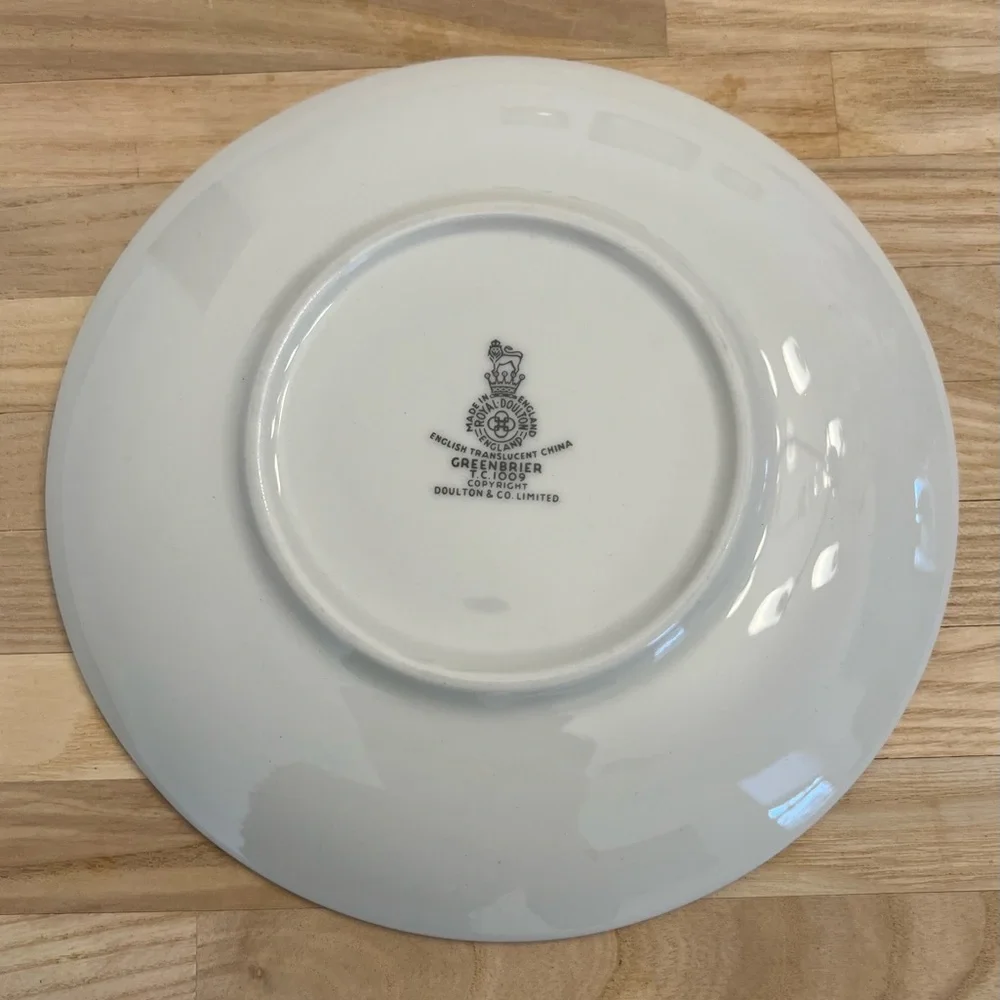 Royal Doulton Tea Cup and Saucer Set in Greenbrier Motif Rare
